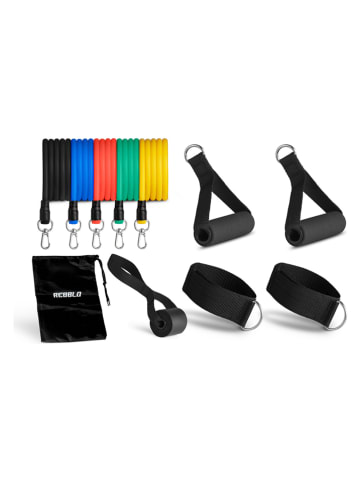 Lifa Living 11tlg. Workout-Set in Schwarz/ Bunt