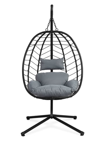 Lifa Living Gartensessel in Schwarz - (L)95 cm - (B)95 cm - (H)195 cm