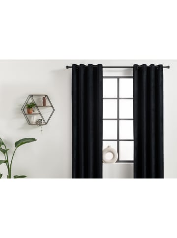Lifa Living Ösenvorhang in Schwarz