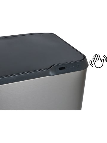 Lifa Living Sensor-afvalemmer zilverkleurig - 63 l