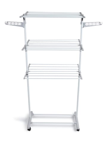 Lifa Living Wäscheständer in Weiß/ Grau - (B)126 x (H)160 x (T)57 cm