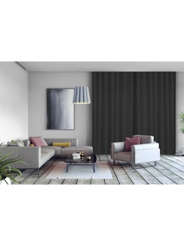 Lifa Living Ringgordijn "Luxe" zwart