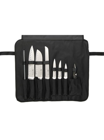 Lifa Living 8-delige messenset zilverkleurig/roségoudkleurig