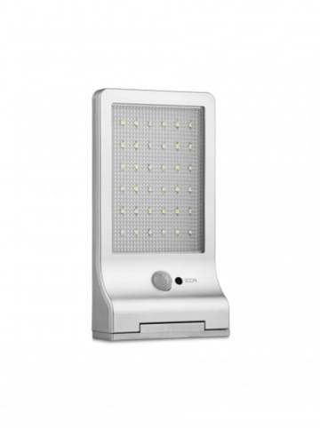 Lifa Living Solar-Sicherheitsleuchte "Kansas" in Silber - (B)11 x (H)19,2 x (T)3 cm