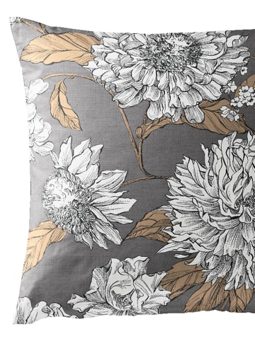 Bierbaum Satin-Bettwäsche-Set in Hellgrau/ Beige