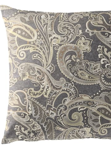 Bierbaum Komplet pościeli satynowej w kolorze szaro-beżowym