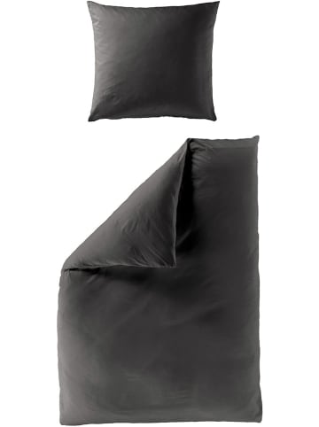 Bierbaum Satin-Bettwäsche-Set "Bierbaum" in Grau