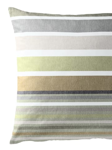 Bierbaum Komplet pościeli flanelowej w kolorze szaro-zielonym