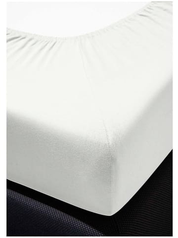 Bierbaum Prześcieradło dżersejowe w kolorze białym na gumce