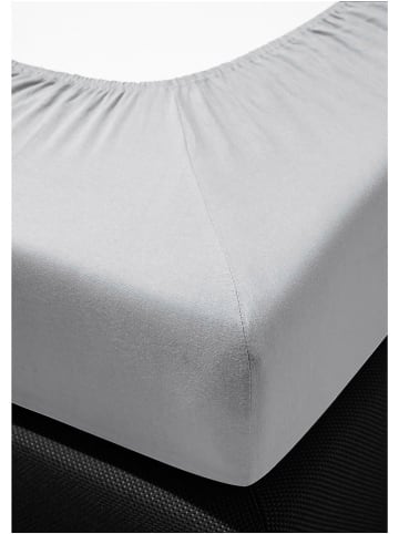 Bierbaum Prześcieradło satynowe w kolorze szarym na gumce