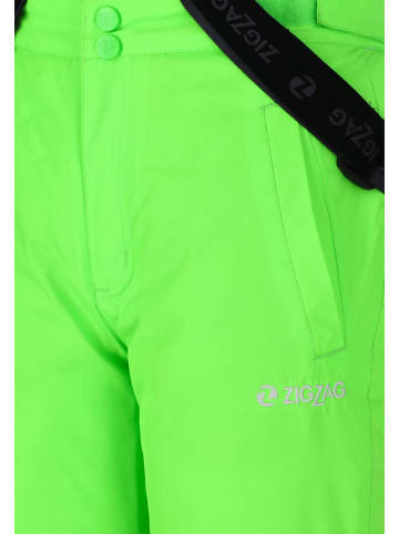 Zigzag Spodnie narciarskie "Provo" w kolorze zielonym