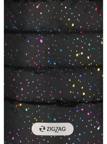 Zigzag Kurtka pikowana "Astrid" w kolorze czarnym