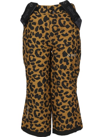 Zigzag Ski-/ Snowboardhose "Soho" in Hellbraun/ Schwarz