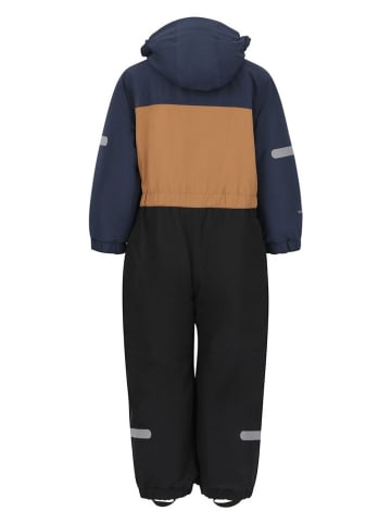 Zigzag Kombinezon zimowy "Stonehill" w kolorze jasnobrązowo-granatowo-czarnym