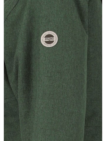 Zigzag Kombinezon zimowy "Merry" w kolorze czarno-zielonym