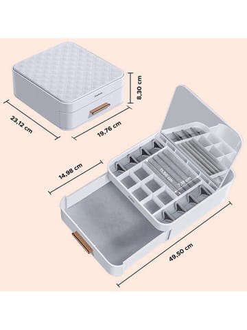 Joybos Sieradendoos wit - (B)19 x (H)8,3 x (D)23 cm