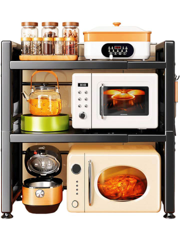 Joybos Küchenregal in Schwarz - (B)67 x (H)80,5 x (T)12,6 cm