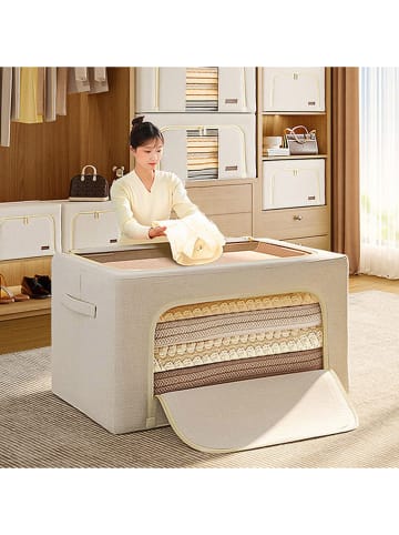 Joybos Pojemnik w kolorze beżowym na ubrania - 60 x 40 x 42 cm