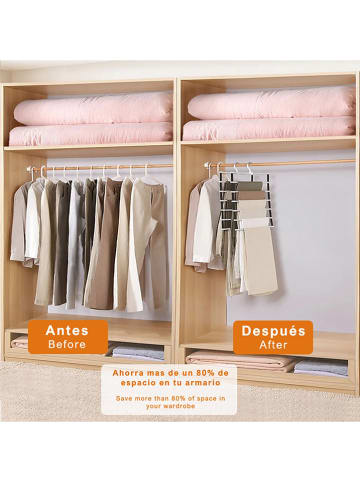 Joybos Broekbeugel zwart/zilverkleurig - (B)35,5 x (H)58,5 cm