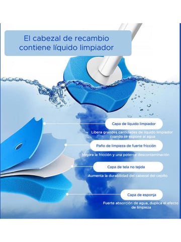 Joybos 8-delige toiletborstelset wit