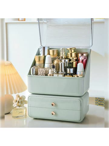 Joybos Organizer w kolorze miętowym na kosmetyki - 26,5 x 35 x 17,5 cm