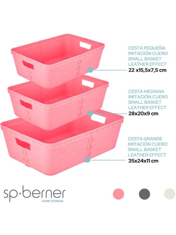 Joybos Kosze (3 szt.) w kolorze jasnoróżowym