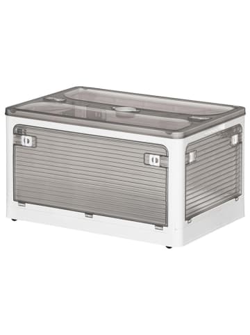 Joybos 3-delige set: opbergkisten grijs/wit - (B)47 x (H)24 x (D)36 cm