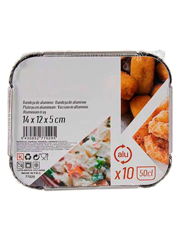 Joybos 10er-Set: Aluminium-Heißluftfritteusenformen - (L)14  x (B)12 cm