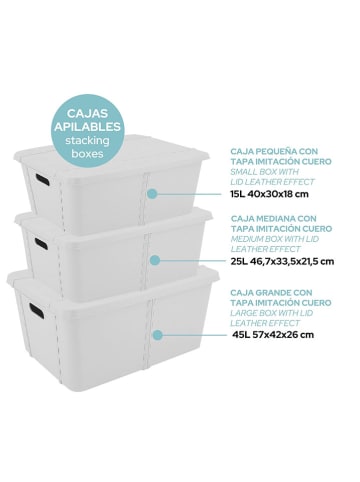 Joybos Opbergkist grijs - (B)40 x (H)18 x (D)30 cm