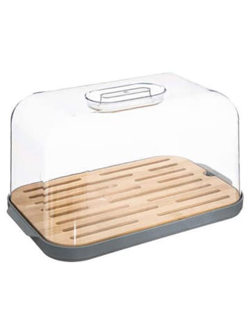 Joybos Broodtrommel transparant/lichtbruin - (B)29 x (H)18 cm