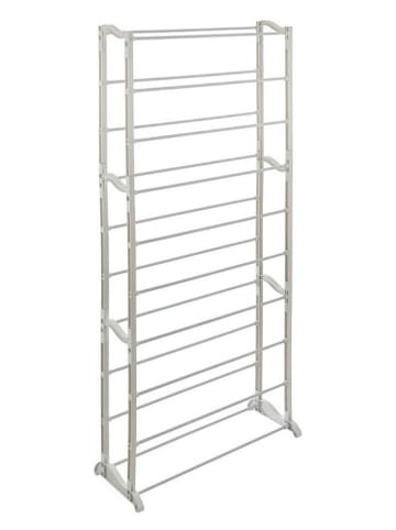 Joybos Regał w kolorze białym na buty - 65,5 x 138 x 24,5 cm