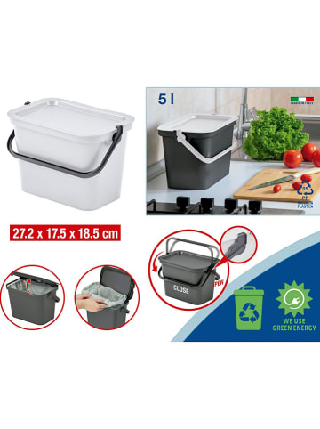 Joybos Mülleimer "Moda" in Weiß - 5 l