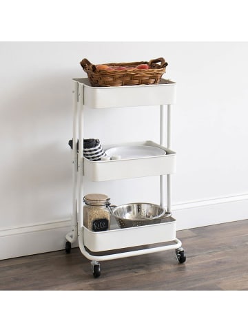 Joybos Rollregal in Weiß - (B)46 x (H)76 x (T)33 cm