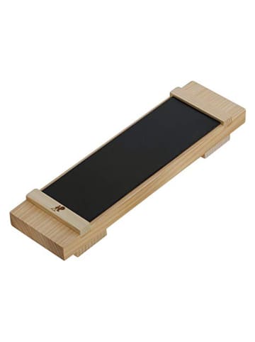 Zwilling 2tlg. Set: Wetzstein-Halterung in Beige/ Braun - (L)23 x (B)7 cm