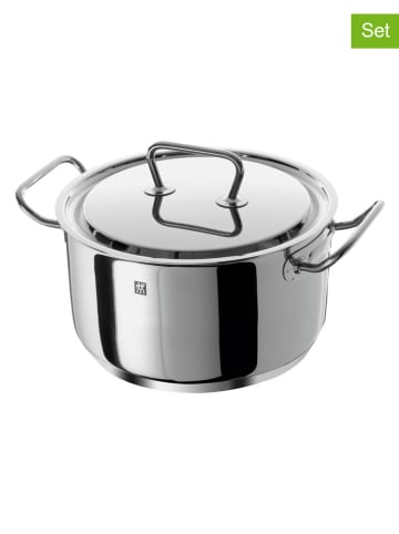 Zwilling 2tlg. Set: Edelstahl-Kochtopf ''Twin'' - 6 l
