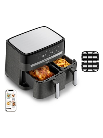 Tefal Frytkownica beztłuszczowa "Dual Easy Fry & Grill" w kolorze czarnym