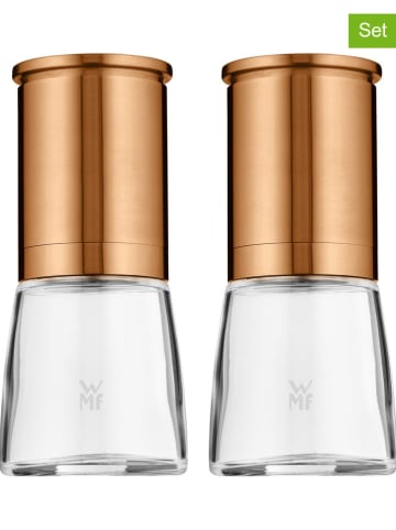 WMF 2er-Set: Salz- & Pfeffermühlen in Kupfer - (H)14 x Ø 6 cm