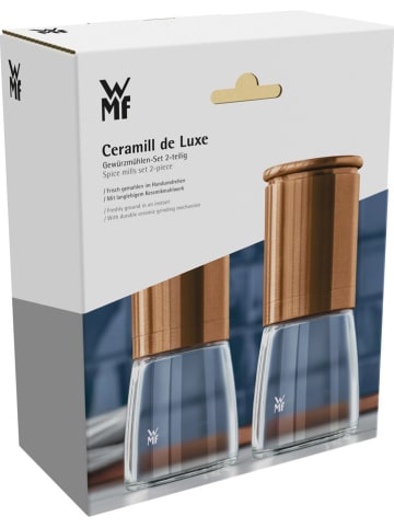 WMF 2er-Set: Salz- & Pfeffermühlen in Kupfer - (H)14 x Ø 6 cm