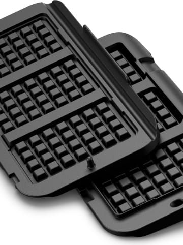 Tefal 2er-Set: Waffelplatten "XA734810" in Schwarz