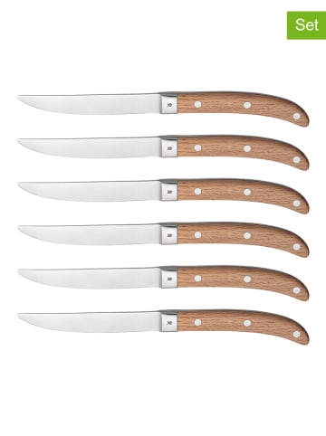 WMF 6er-Set: Steakmesser "Ranch" in Hellbraun - (L)24 cm