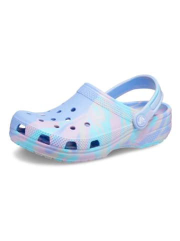 Crocs Chodaki "Marbled" w kolorze błękitnym