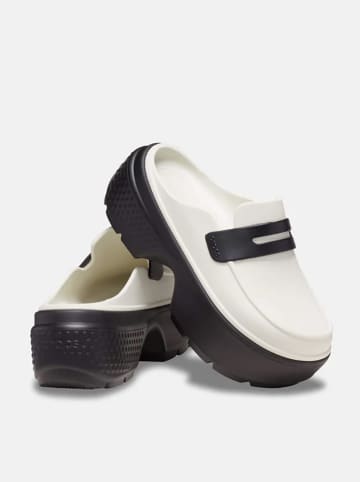 Crocs Clogs "Stomp" in Weiß/ Schwarz