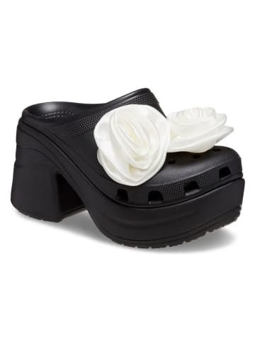Crocs Clogs "Siren Rosette" zwart/wit