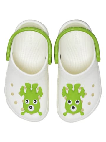 Crocs Chodaki "Classic Glow Alien" w kolorze biało-zielonym