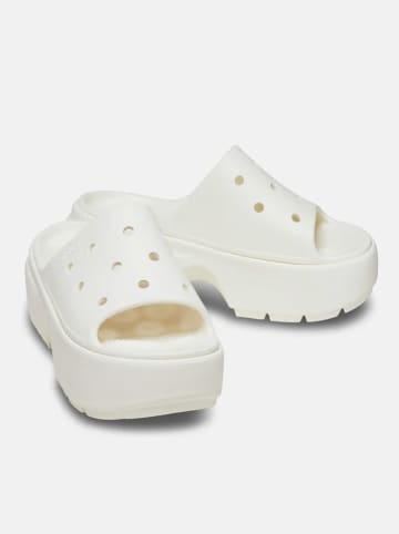 Crocs Klapki "Stomp" w kolorze białym