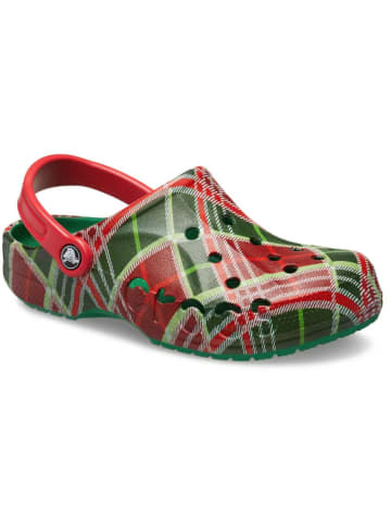 Crocs Chodaki "Baya Holiday" w kolorze zielono-czerwonym