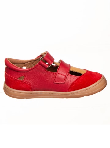 kmins Leren barefootschoenen rood