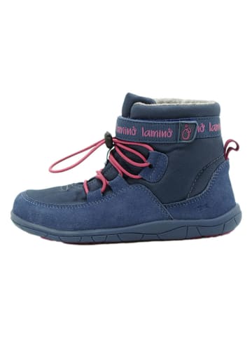 lamino Leren barefootschoenen donkerblauw