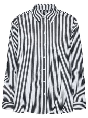 Vero Moda Hemd in Schwarz/ Weiß