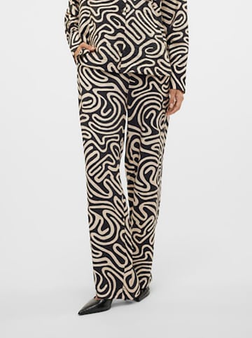 Vero Moda Broek zwart/beige